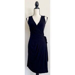Barneys New York Black Wrap Dress